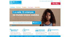 Desktop Screenshot of aldeiasinfantis.org.br